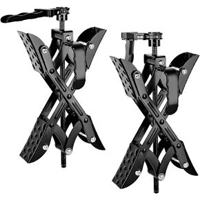 Nilight Wheel Chock Stabilizer, 2PCS X-Chocks Wheel Stabilizer for Travel Trailers, Fits 3" to 10" Wheel Gaps, Heavy Duty RV Scissor Tire Locking Chocks for Campers Travel Trailers Trucks