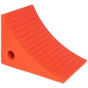 Roadblock UC1700 Impact-Absorbing Urethane Industrial Wheel Chock, Orange, 8.5" Length x 7.5" Width x 6.25" Height (1-Piece)