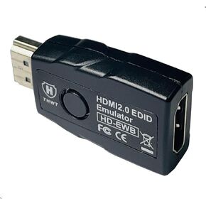 HDMI 2.0 4K EDID Emulator (Model: HD-EWB), Support EDID Copy and Emulation, HDCP Passthrough, PreSET EDID is 1080p@60Hz and 4K@60Hz with 2.1CH Audio
