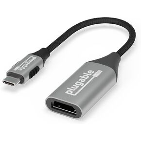 Plugable USB C to HDMI Adapter, 8K 60Hz or 4K 144Hz, USB4 / Thunderbolt to HDMI Adapter for 4K HDR Monitor, XPS, iPhone 15, iPad Pro, MacBook Pro, Mac Resolution up to 4K 60Hz (USBC-HDMI8K)