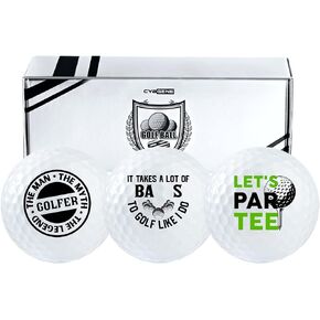 Funny Golf Gifts Set for Men, Golf Balls Set for Golf Lovers, Perfect for Dad, Boss, Grandpa for Birthday - Legend