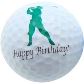 Westmon Works Happy Birhday Golfer Golf Ball for Golfing Friend Dad or Grandpa Novelty Gift