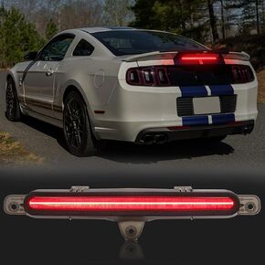 Smoked 3rd Third Brake Light Compatible with Mustang 2010/2011/2012/2013/2014, AR33-13A613-A, AR3313A613A, LED High Mount Brake Light