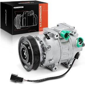 A-Premium Air Conditioner AC Compressor with Clutch Compatible with Kia Sorento 2.4L 2012-2014, Hyundai Santa Fe Sport 2.0L 2.4L 2013-2018, Replace# 97701-1U500