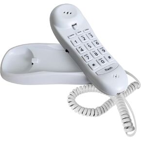 Slimline Red Colored Phone for Wall Or Desk with Memory