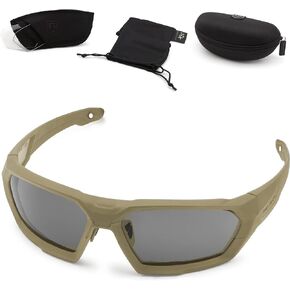 Revision Military ShadowStrike Essential Kit - Tan - Anti-Fog, Tactical Military Ballistic and Eye Protection Sunglasses