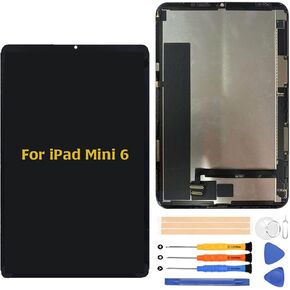 for OEM iPad Mini 6 2021 Original Screen Replacement A2568 LCD Display Touch Digitizer Full Assembly with Repair Tool Kits(Black)