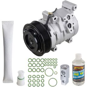 AC Compressor & A/C Kit For Scion tC 2005 2006 2007 2008 2009 2010 - Includes Drier, Expansion Valve, PAG Oil & O-Rings - BuyAutoParts 60-81289RK NEW