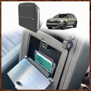 for 2023 Sportage Upgraded Armrest Hidden Storage Box Center Console Insert Secret Organizer Compartment Compatible with Kia Sportage 2024 2023 NQ5 Accessories(Upgraded)