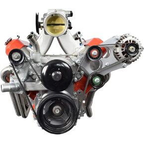 ICT Billet LS Truck Heavy Duty Billet Alternator Bracket Kit LSX 4.8L 5.3L 6.0L Top Driver Head Mount 551566-3