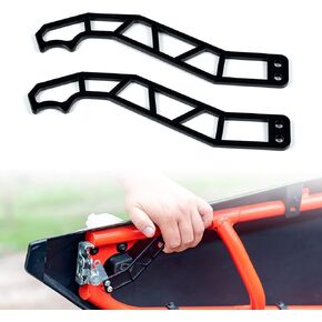 SAUTVS UTV Custom Metals Door Handles, Black Powder Coating Door Latches for Can-Am Maverick X3 X DS RS Turbo R Max 2&4 Door Models