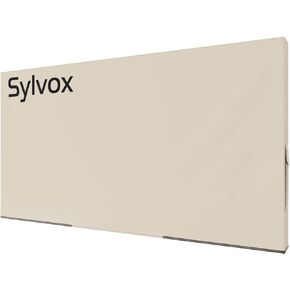 SYLVOX Outdoor TV Cover, 600D TV Cover for 70 to 75 inches TV, Waterproof, Weatherproof and Dust-Proof TV Screen Cover with Remote Control Pocket, Perfect for outdoor TV protection, Khaki