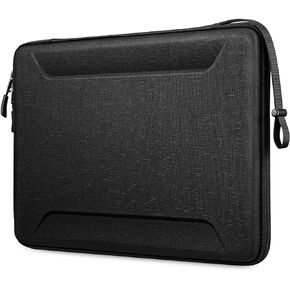 Fintie Laptop Sleeve Case for MacBook Pro 16, MacBook Air 15, MacBook Pro 15, 15" Surface Laptop - Shockproof EVA Carrying Bag for Up to 15.6" HP Lenovo Dell ASUS Acer Samsung Slim Laptop, Black