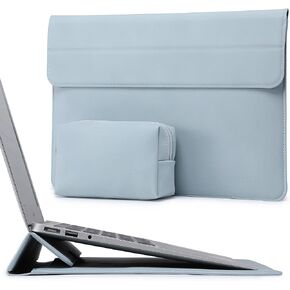 HYZUO 15 Inch Laptop Sleeve Case with Stand Feature Compatible with MacBook Air 15.3/15 M3/M2 Chip 2024-2023, 15-inch Surface Laptop 7/6/5/4/3, MacBook Pro 15 A1990 A1707 2019-2016, Space Gray
