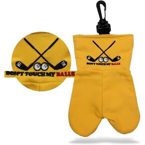 Don't Touch My Balls Pouch - Golf Balls Storage Bag, Funny Golf Accessories Sack, Golf Gag Accessories Gift