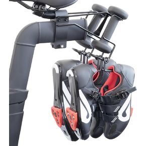 Metal Shoe Rack for Peloton Bike, Does NOT Fit Bike+, Holds 2 Pairs of Peloton Shoes, Space-Saving Shoe Hanger and Shoe Holder, Perfect Accessories for the Original Peloton Bike Rides (2-pack)