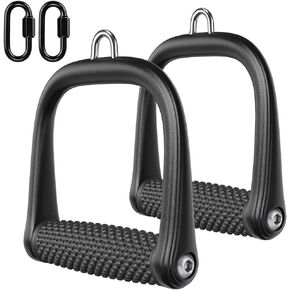 BeneLabel D Handle Cable Attachment, Cable Attachments for Gym, Non-Slip and Comfortable Grip, Solid Aluminum Alloy Handle, Suitable for Home and Gym