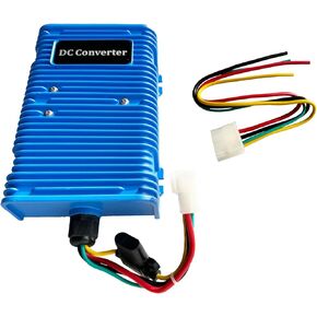 Golf Cart Voltage Reducer DC Converter 36V or 48V to 12V / 30 Amp 360 Watts with Dual Power Source