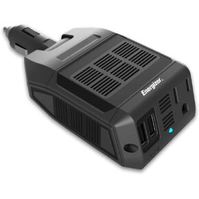 Energizer 100W Power Inverter 12V/110V Car Plug Adapter Outlet Converter w/Dual USB AC Car Charger