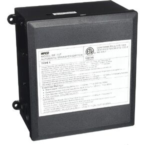 WFCO T57 50 Amp Transfer Switch, Black