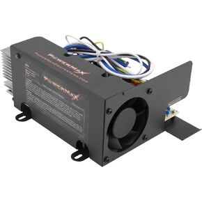 Powermax PM4 75A MBA 110V AC to 12V DC 75 Amp Power Converter w/Built-in 4 Stage Smart Battery Charger, Quiet Cooling Fan - Durable, Superior Performance (12.2 x 8.7 x 6.2)