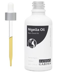 Fatima's Garden Organic Black Seed Oil, Cold-Pressed, Multi-Use, 1.7 Fl Oz