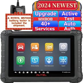Autel MaxiCheck MX900 OBD2 Scanner with BST106 (Same Functionality as BT506) All System Diagnostic Scan Tool for Cars 40+ Reset Services Autos Maxisys Tool Upgrade of Autel MX808 MD808 MK808 S PRO