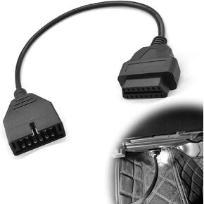 OBD2 to OBD1 GM Adapter, OBD1 12 Pins to OBD2 16 Pins Scanner Diagnostic Tool OBD II Adapter Cable Connector Replacement for GM Popular