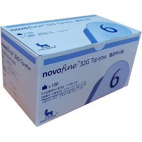 Novofine 32G 0.23/0.25x6mm, 100pcs/box