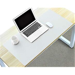 Desk Mat PU Leather Blotter Pad for Desktop on Top of Office Computer Laptop Writing Gaming Décor Accessories Table Topper Protector Under Keyboard Mousepad Pads Waterproof Brown Large XL 24 X 36 Inch