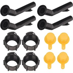 4 Pack Fuel Gas Can Jug Spouts Nozzles Rings & Caps Kit 900302 Compatible With B-litz 900302 900092 900094 - fit for Old Style