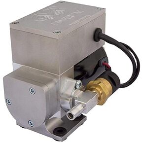 Vacuum Pump, Electric, Regulated, 12V, Aluminum, Clear Anodize, Each
