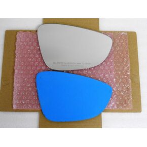 New Mirror Glass with Full Size Adhesive For Volkswagen VW 2016-2021 Passat | 2009-2017 CC | 2009-2016 EOS | 2015-2018 Jetta GLI | 2013-2016 Jetta Hybrid - Passenger Side Right RH