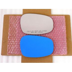 Fit Over Auto-Dimming Mirror Glass with Full Size Adhesive for BMW 128 135 323 328 335 Passenger Side View Right RH - Check size in description