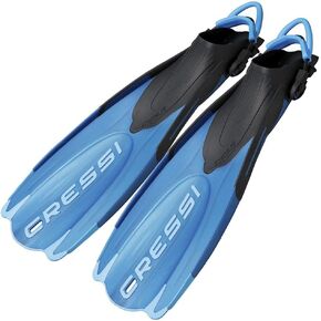 Adult Short Adjustable Fins - Snorkeling Versatile Open Heel to Use Also Barefoot - Maui: Made in Italy