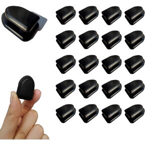 20 Pieces Car Sticky Hooks, Hangers Stick on Car Dashboard, Self-Adhesive Hooks Heavy Duty Hanging Holders for Keys, Cable Organizer Vehicle Décor GL011