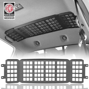 Hooke Road Tacoma Overhead MOLLE Panel Storage Compatible with Toyota Tacoma 2005-2015 2nd Gen Double Cab 4-Door Pickup Trucks