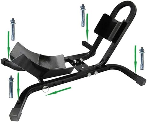 MOTO4U Motorcycle Wheel Chock Stand Wheel Chock Adjustable Cradle Holder 1500lbs Capacity in Black in Saudi Arabia