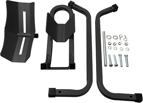 MOTO4U Motorcycle Wheel Chock Stand Wheel Chock Adjustable Cradle Holder 1500lbs Capacity in Black in Saudi Arabia