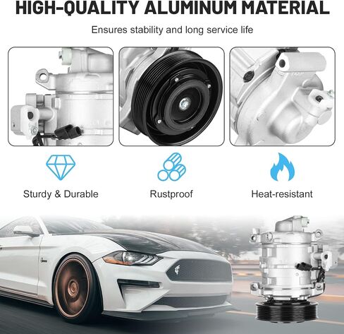 New AC Air Condition Compressor with Clutch for Honda Accord 2.4L 2008-2012, Crosstour 2.4L 2012-2015 38810R40A01 639362 in Saudi Arabia