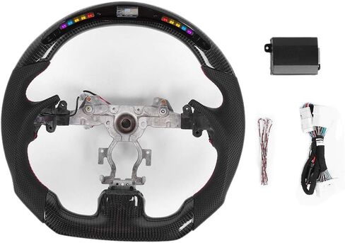 عجلة القيادة من ألياف الكربون نابا بريفو إد الجلود سباق السيارات عجلة القيادة مع شاشة ديجيتال LED تناسب إنفينيتي G37 2009-2013 in Kuwait