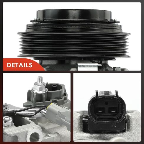ضاغط مكيف هواء A-Premium مع قابض متوافق مع Ram 1500 5.7L 2014-2018، Ram 1500 Classic 5.7L 2014-2014، طراز 7SBH17C in Saudi Arabia