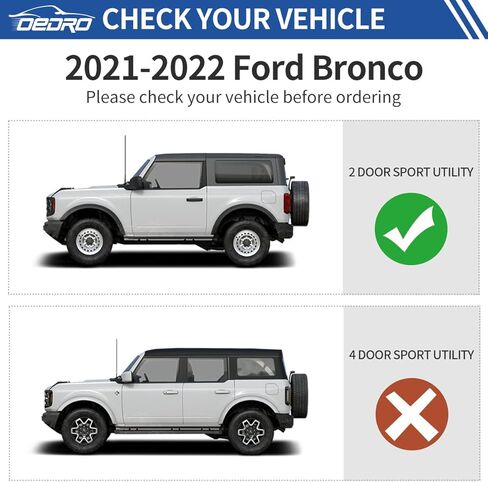 لوحات الجري OEDRO متوافقة مع 2021-2024 Ford Bronco 4 أبواب، خطوات جانبية للشاحنة مع لوحات قابلة للطلاء، شريط Nerf محكم، أسود وأحمر in Kuwait