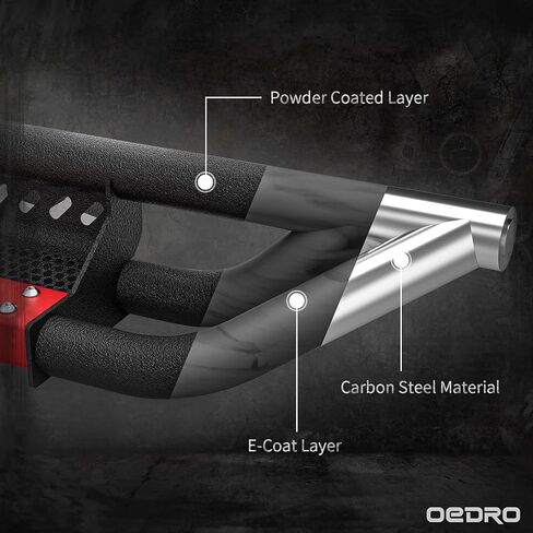 OEDRO Running Boards Compatible with 2021-2024 Ford Bronco 4 Door,Truck Side Steps w/Paintable Plates,Textured Nerf Bar, Black & Red in Saudi Arabia