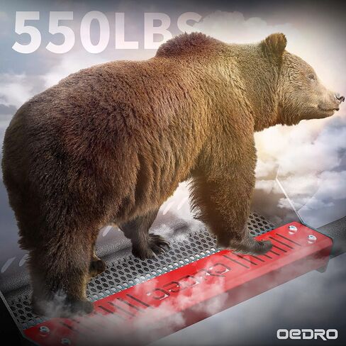 لوحات الجري OEDRO متوافقة مع 2021-2024 Ford Bronco 4 أبواب، خطوات جانبية للشاحنة مع لوحات قابلة للطلاء، شريط Nerf محكم، أسود وأحمر in Kuwait