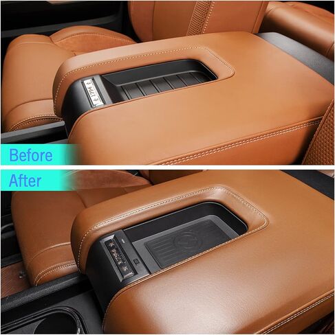 شاحن لاسلكي CarQiWireless لسيارة Toyota Tundra 2014 2015 2016 2017 2018 2019 2020 2021، لوحة شحن لاسلكية لوحدة التحكم المركزية لملحقات Toyota Tundra 2014-2021 in Saudi Arabia