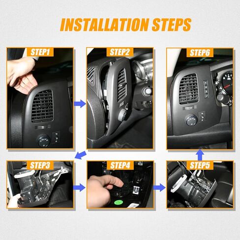Wztepeng استبدال 19159438 لوحة التحكم في مركز معلومات سائق فتحة التهوية المتوافقة مع 2007-2013 Chevy Silverado GMC Sierra Yukon XL 1500 2500 3500 HD 4.3L 4.8L 5.3L 6.0L 6.2L 6.6L in Kuwait
