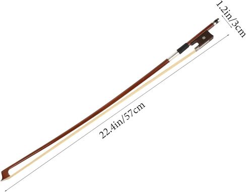 Vaguelly Fiddle 1/4 Size Violin Bow With White Horse Hair Light Weight Student Practice Violin Bow,Well Balanced Sandalwood Bow for Violin,55CM Hair Supplies in Kuwait