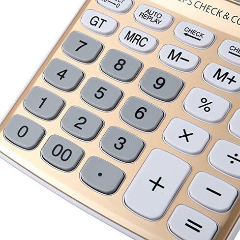Calculator with Battery and Solar Powered, ELEAUTO Big Number Button Large LCD Display Calculators Basic Standard Office Desktop in Saudi Arabia