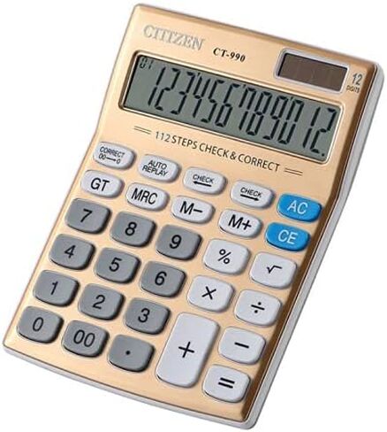 Calculator with Battery and Solar Powered, ELEAUTO Big Number Button Large LCD Display Calculators Basic Standard Office Desktop in Saudi Arabia